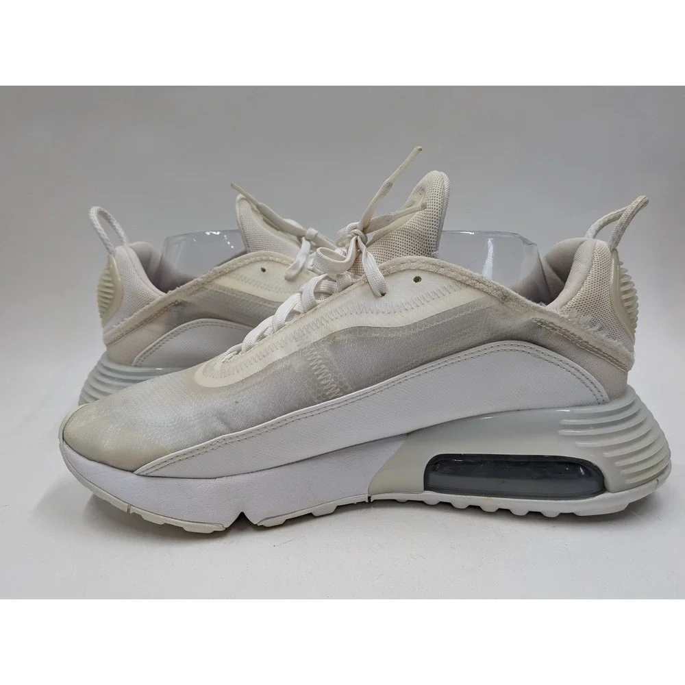 Nike Air Max 2090 Mens White Sail Running Shoes Sneakers BV9977-100 Size 9